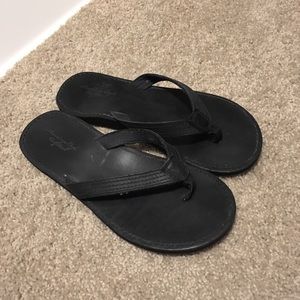 American Eagle Leather Flip Flops